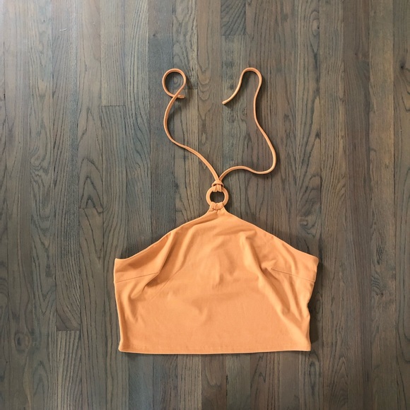 SHOWPO GRAZIELLA RING HALTER NECK TOP IN SHERBET - Picture 10 of 12